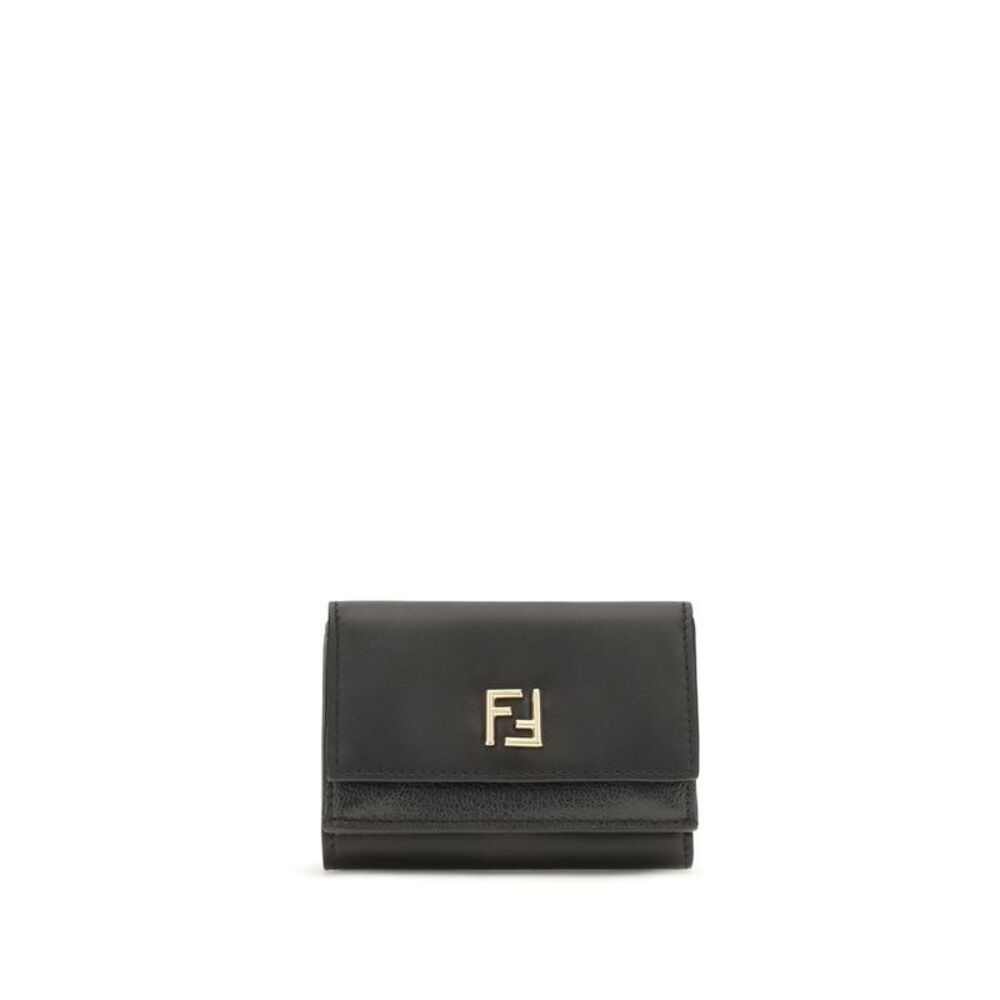 Fendi Black Calf Leather Bos Taurus Women's Wallet